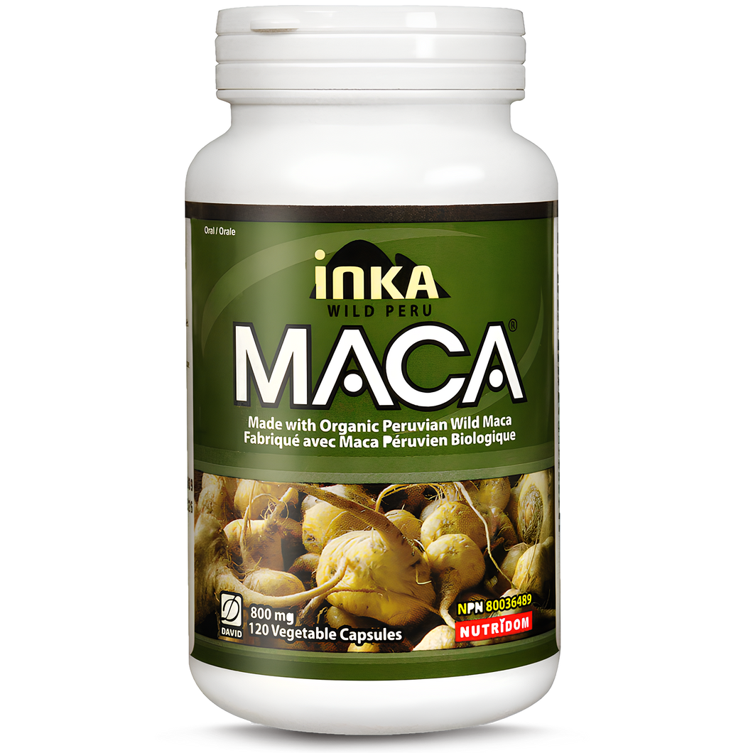 Inka Organic Maca 800 mg, 120 Veggie Capsules