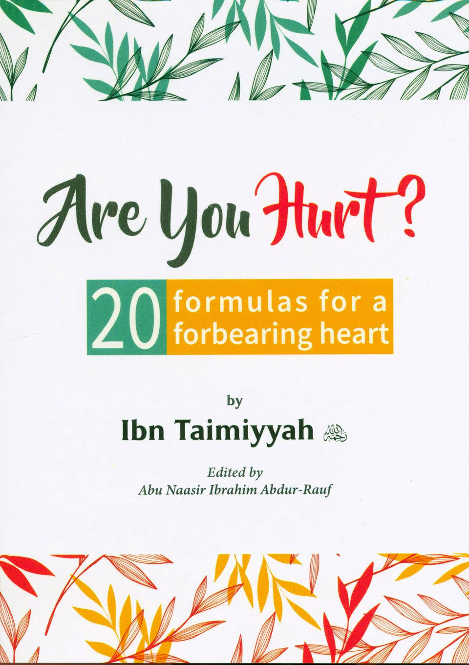 Are You Hurt? 20 Formulas for a Forbearing Heart