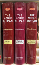 Load image into Gallery viewer, The Noble Quran (Tafseer-E-Usmani) English {3 Volumes}
