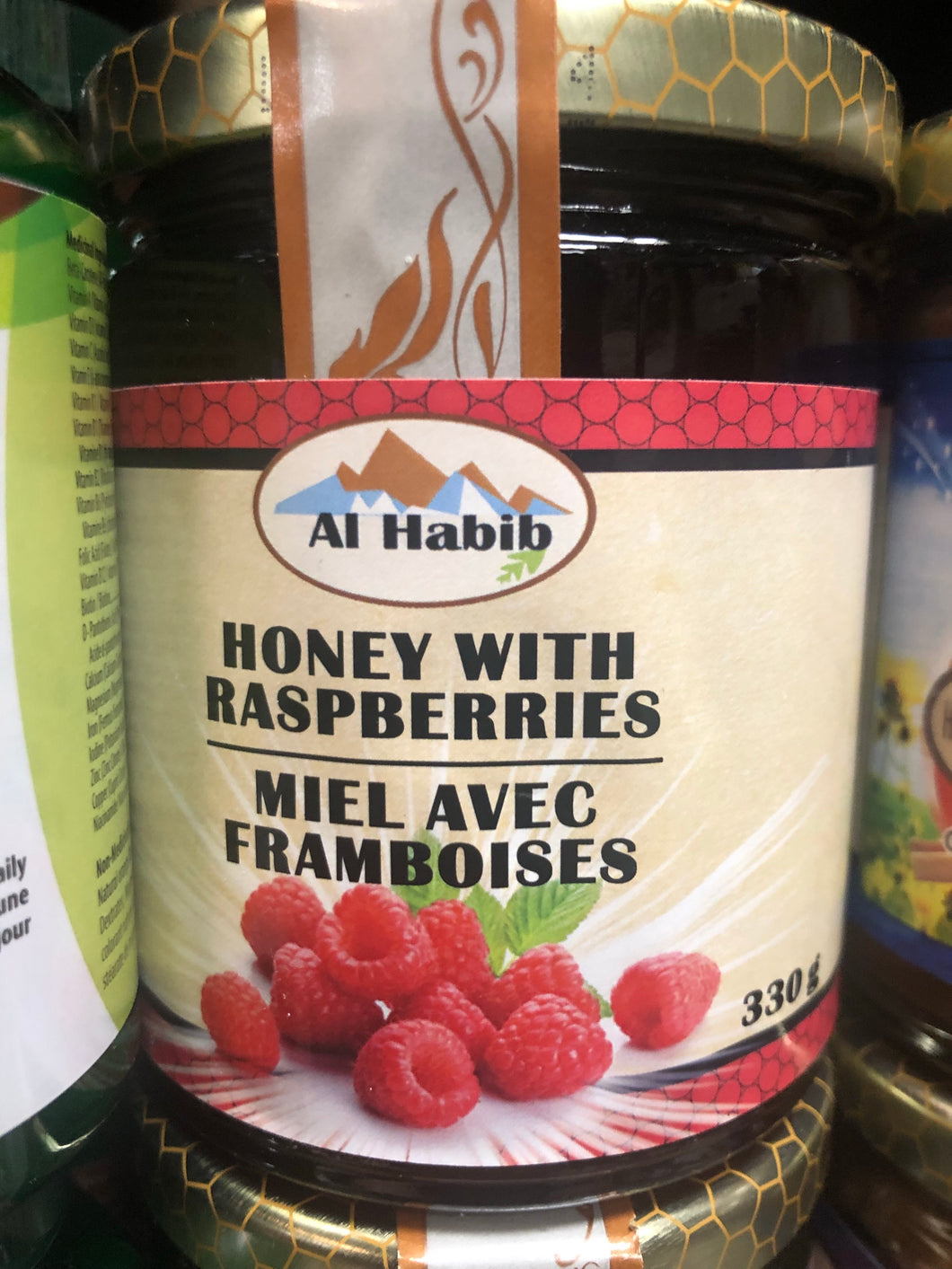 Al Habib Honey with Raspberries
