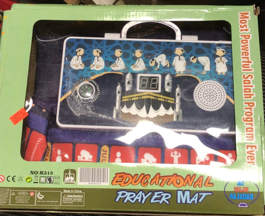 Educational prayer mat