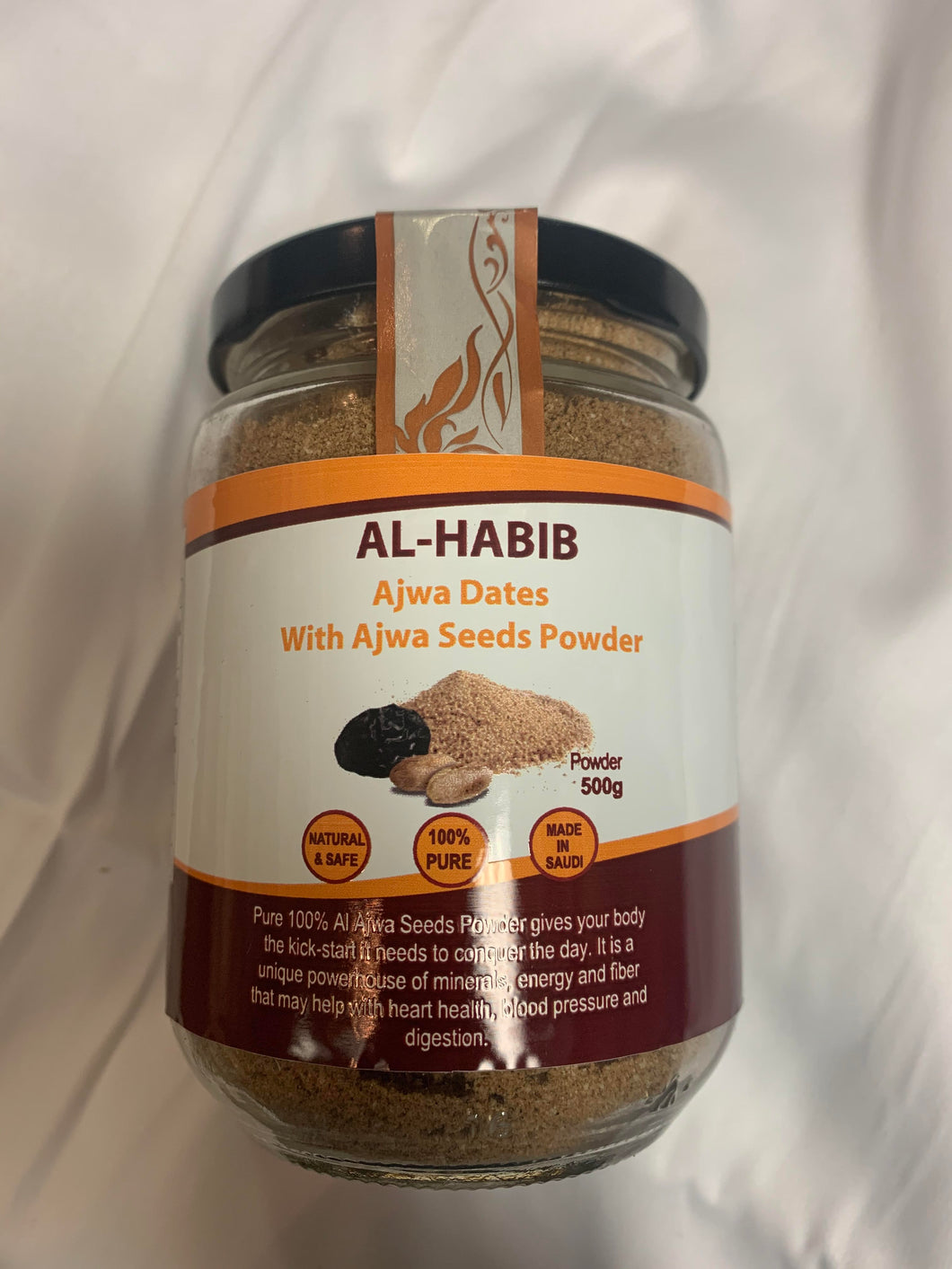 Ajwa Dates with Ajwa Seeds Powder